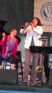 KA & Anat Cohen @ Newport Jazz Fest (photo by Ken Needleman)